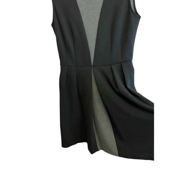 Of Mercer Black Gray Contrast Fit and Flare Tank Dress XL - Picture 2 of 14